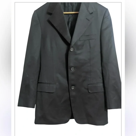 Versace Medusa Head Interior Lining Men's Black Blazer Sz 42R Sport Coat